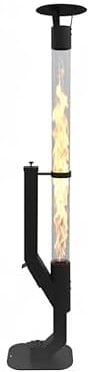 61" Pellet Patio Fire Pit with Glass Tube Deal