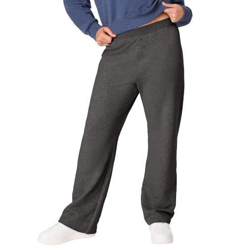 Hanes Women's EcoSmart Fleece Open Leg Sweatpants