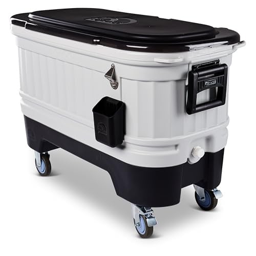 Igloo 125 qt Gray Party Bar Wheeled Cooler Deal