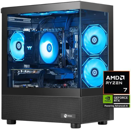 NINGMEI Lumishore Gaming PC AMD Ryzen 7 9700X GeForce RTX 5060 32GB DDR5 RAM 6000MHz 1TB M.2 NVMe SSD Deal