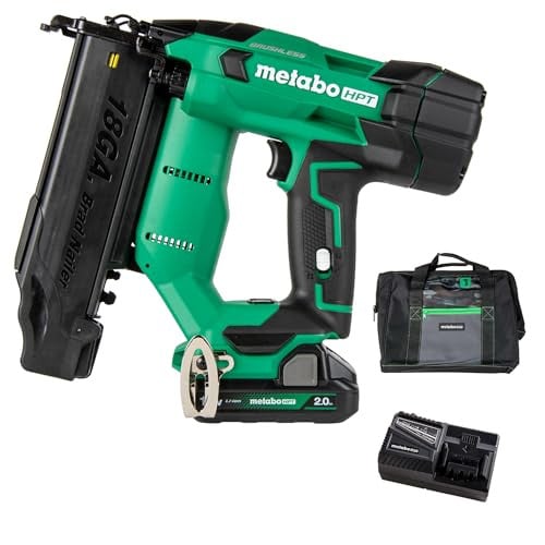 Metabo HPT 18V MultiVolt Brushless Compact Cordless Brad Nailer Kit 2.0Ah Deal