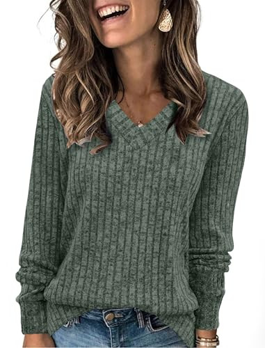 WIHOLL Long Sleeve Tunic Sweaters