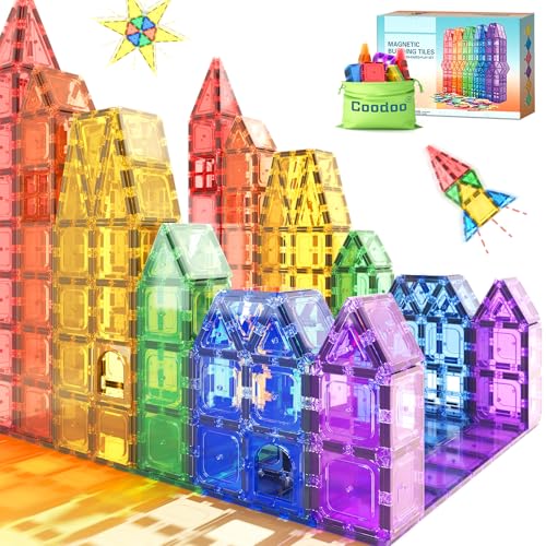 Coodoo 40-Piece Magnetic Tiles Kids Toys STEM Magnet Toy Deal