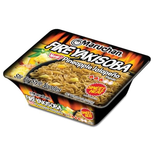 Maruchan Yakisoba FIRE Pineapple Jalapeno Flavor Instant Ramen Noodles (8 Pack) Deal