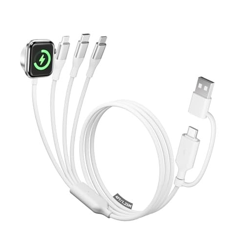 4 in 2 USB C Multi Charging Nylon Braided Cable Deal
