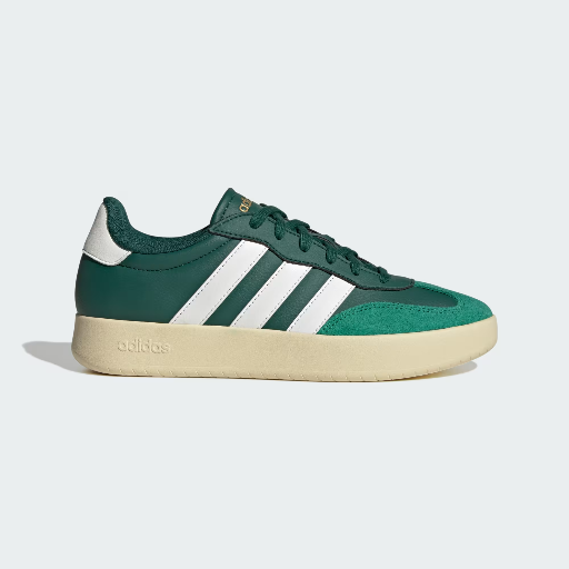 adidas Men's Barreda Shoes (Collegiate Green / Core White / Semi Court Green) Deal