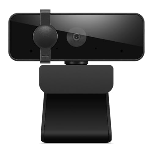 Lenovo Essential Gen 2 1080p FHD Webcam w/ Dual Microphones & Privacy Shutter