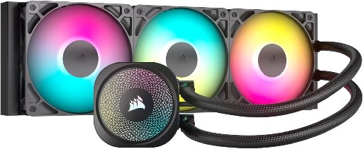 CORSAIR Nautilus 360 RS ARGB 360mm AIO Liquid CPU Cooler w/ 3x RS120 Fans (Black)