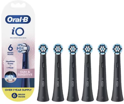 Oral-B iO Gum & Sensitive Replacement Toothbrush Heads 6-Pack Deal