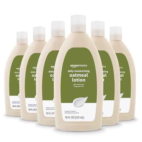 Amazon Basics Oatmeal Body Lotion Fragrance Free 6-Pack Deal