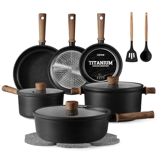 CAROTE 16-Piece Nonstick Cookware Set Deal