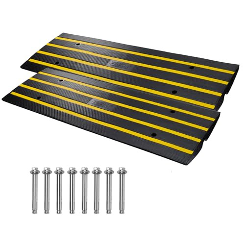 VEVOR 2 Pack Rubber Curb Ramps for Driveway
