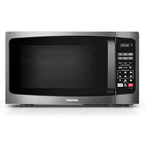 TOSHIBA ML-EM09PA(BS) Small Microwave Oven with 6 Auto Menus Deal