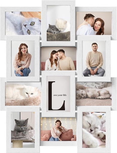 SONGMICS Collage Picture Frames, 4x6 Set of 12