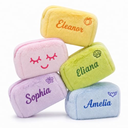 Embroidered Plush Makeup Bag Deal