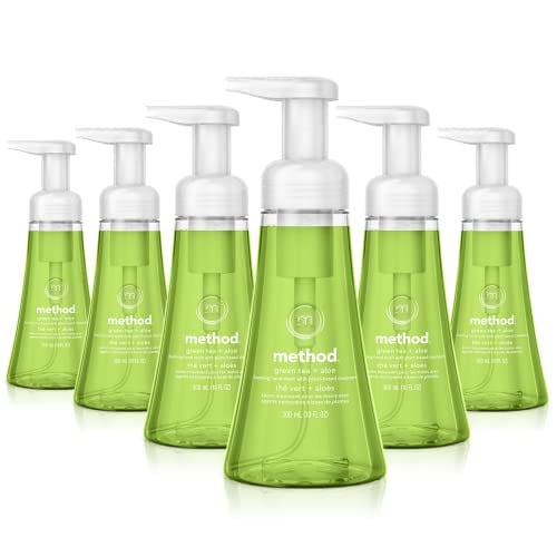 6pk Method Foaming Hand Soap, Green Tea + Aloe, 10 Fl Oz Deal