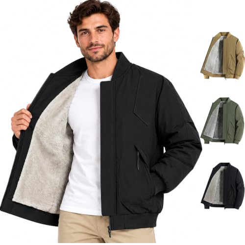 Sherpa Lined Winter Zip Up Jacket