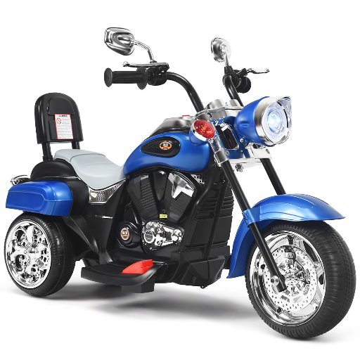 Costway 3 Wheel Kids 6V Ride On Motorcycle