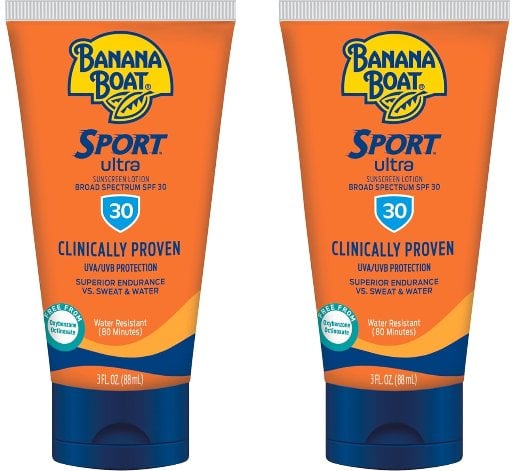 Banana Boat Sport Ultra Sunscreen Lotion SPF 30 2-Pack Deal