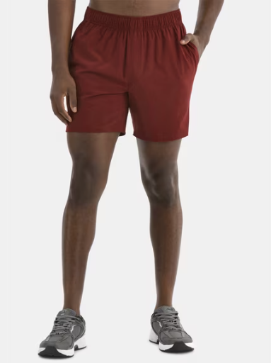 Athletic Works Men's Woven Running Shorts Heritage Russet Deal