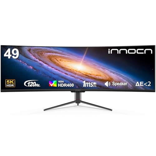 49" INNOCN 5120x1440 QHD 120Hz Curved Ultrawide Gaming Monitor