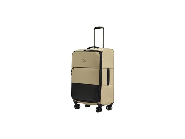 ANTLER Soft Stripe Medium Checked Luggage, Sand Yellow, 27.2", 74-88L Deal