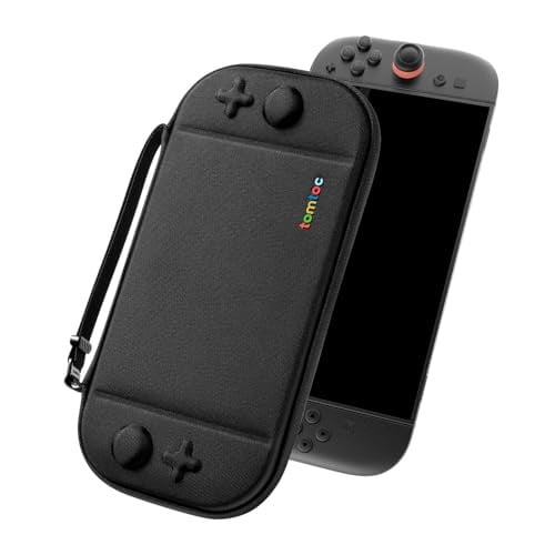 tomtoc Slim Hard Shell Carrying Case for Nintendo Switch 2 w/ 12 Game Card Slots
