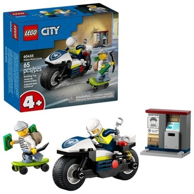 LEGO City Police Motorcycle Chase Building Toy 65-Piece Deal