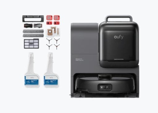 Eufy Robot Vacuum Omni E28 + Accessories Package + 2x Cleaning Solution