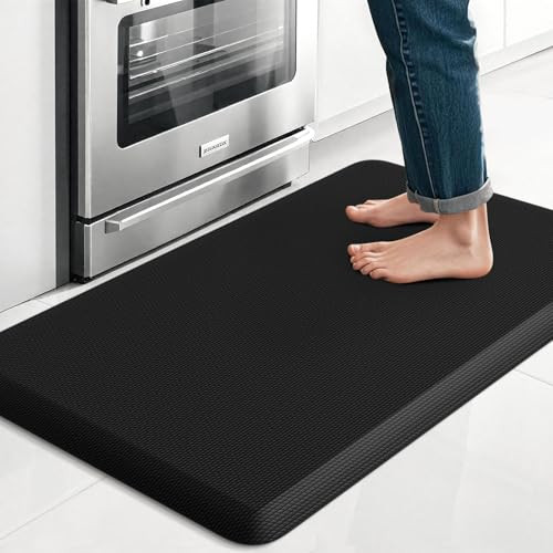 TranquilRelax Cushioned Floor Mat 17.3"x28" Black