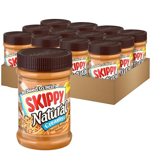 SKIPPY Natural Creamy Peanut Butter Spread 15 oz. (12 Pack) Deal