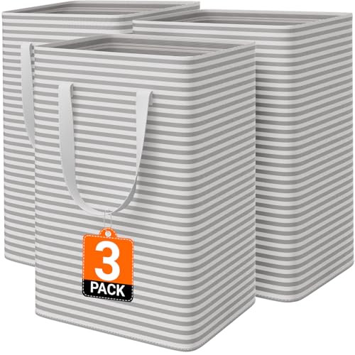 3 Pack 75L Large Laundry Basket
