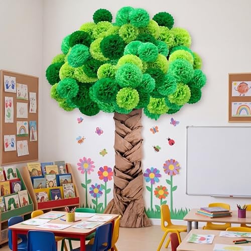 Mooliwe DIY 3D Cardboard Tree with Paper Pom Poms Deal
