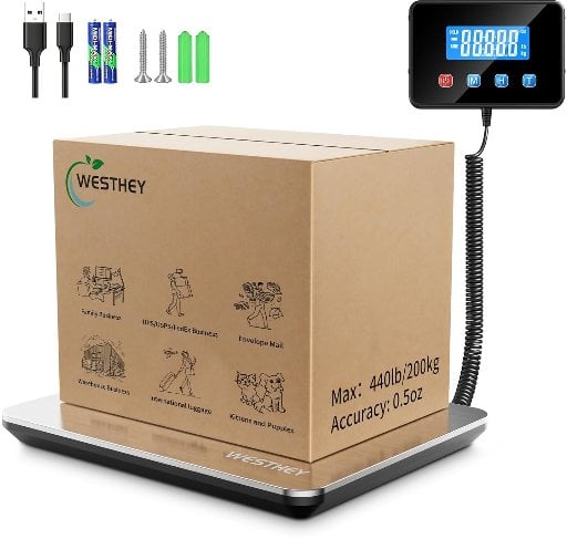 Shipping Scale 0.5oz-440lb High Accuracy Postal Digital Weight Luggage Scale Deal