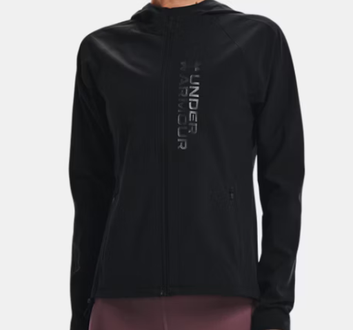 Under Armour Women's UA OutRun The Storm Jacket (Black/Reflective)