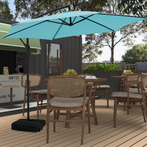 Autlaycil 10' Cantilever Patio Umbrella w/ Base Deal