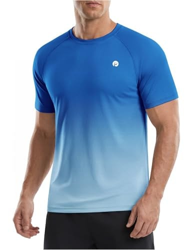 PINSPARK Men's UPF 50+ Quick Dry Workout Shirt