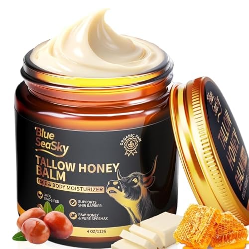 Blue Sea Sky Unscented Beef Tallow & Honey Balm, 4 oz