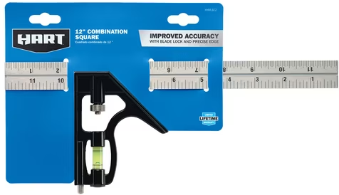 HART 12-inch Combination Square, Stainless Steel