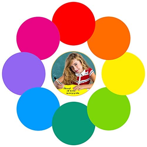 Colorful Dry Erase Circles for Tables or Desks 8-Pack Deal