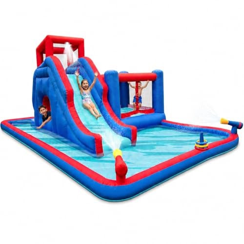 Sunny & Fun 2-in-1 Bounce & Blast Inflatable Water Slide Park Deal