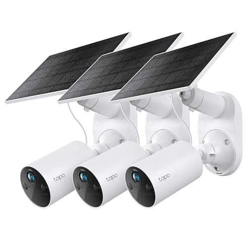 Tapo SolarCam 1080p Outdoor Wireless Security Camera 3-Pack Deal