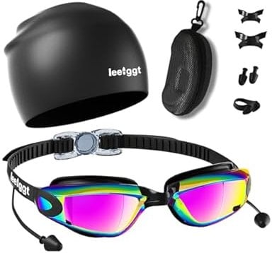 Swim Goggles + Swim Cap Deal