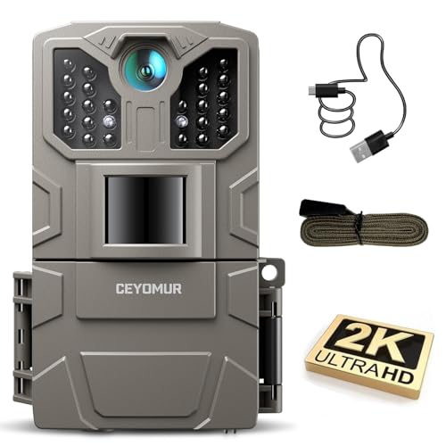 36MP HD Trail Cam with Night Vision and Motion Activation