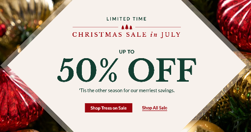 Balsam Hill Christmas in July Sale