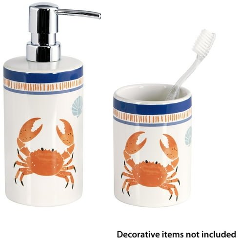 Mainstays Crab 2-piece Ceramic Bath Accessory Set