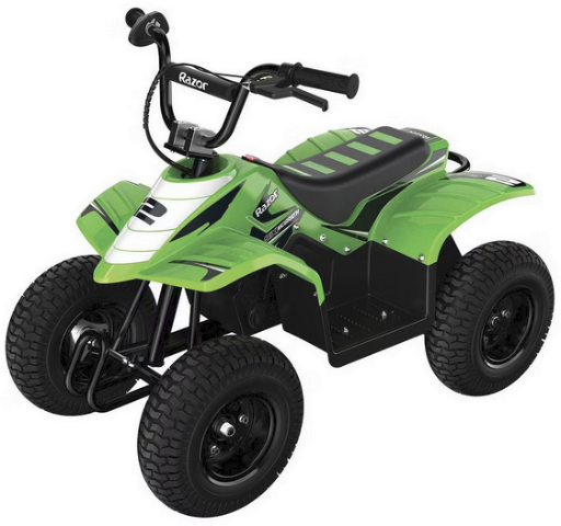 Razor 24V Dirt Quad SX McGrath Powered Ride-On - Green, 8 MPH, 120 lb Capacity