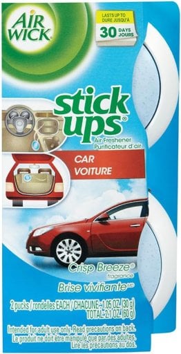 Air Wick Stick Ups Car Air Freshener, Crisp Breeze, 2ct PACK OF 12 Deal