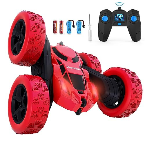 Hamdol 360° Rotating Remote Control RC Stunt Car w/ LED Lights
