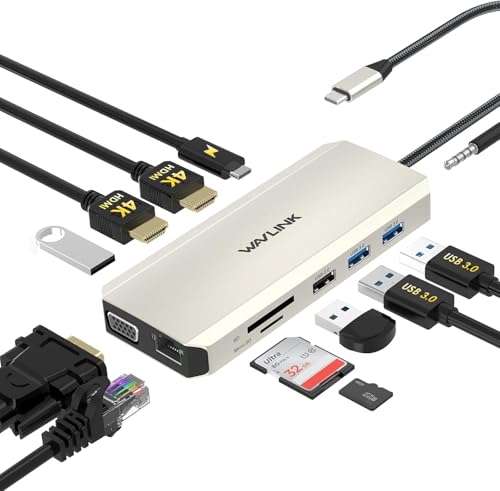 WAVLINK Triple Display USB C Docking Station with 2 HDMI Deal